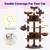 73in Fan-Shaped Space-Saving Corner Cat Tower/Multi-Level Tall Cat Tree for Indo 3 thumbnail