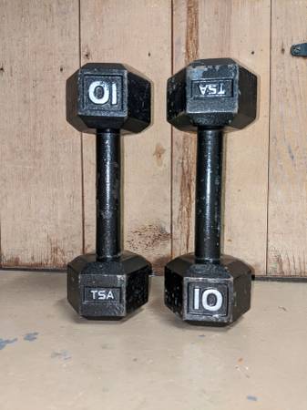 Two 10 Pound Dumbbells 1