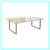 Contemporary Stone + Steel Coffee Table 1 thumbnail