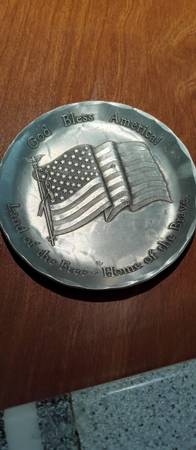 Wendell August Forge "Land of the Free - Home of the Brave tray metal 1