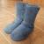 BEARPAW Size 7 Adele Gray Suede Sheepskin Boots 2 thumbnail