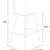 Kody Vegan Leather Counter Stools - 23.75" seat height (4 stools) 2 thumbnail