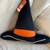 Place & Time Halloween Black Velvet Decorative Witch Pillow NEW 1 thumbnail