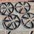 Set of 4 vintage cast iron stove top burner rings 1 thumbnail