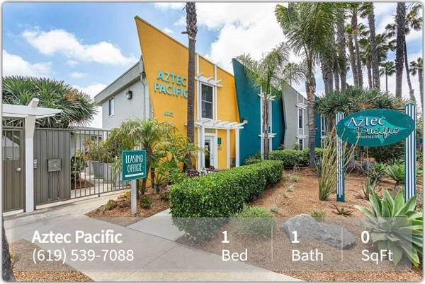 $1,895 / 1br - 500ft2 - Check out our 1 BR. OPEN HOUSE 10/11/25  Pool, On-site Laundry, A.C.! (San Diego)64037389404290122