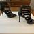 Black Leather High Heels, White Strappy Heels, Lace Up Sandal Heels 1 thumbnail