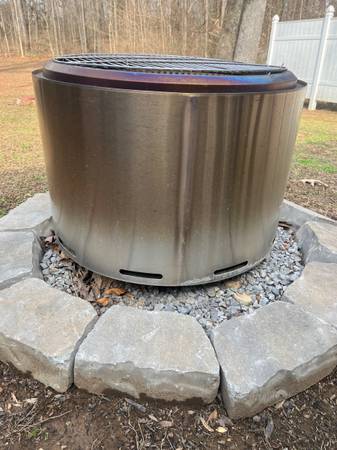 Large ~ Smokeless Stainless Steel Firepit 1