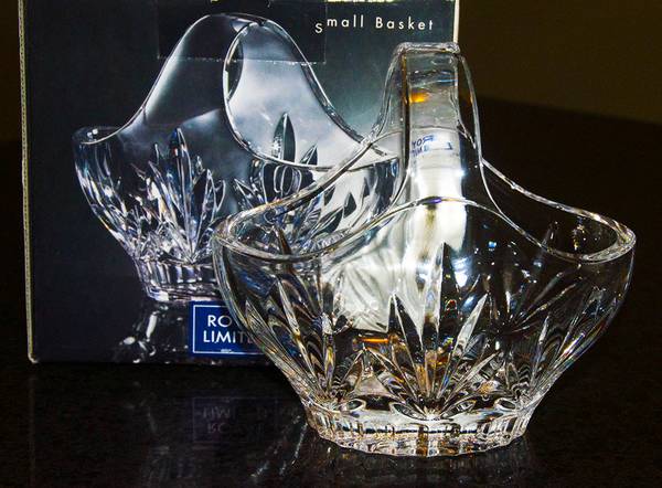 Small crystal basket  -  NEW 1