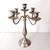 Large Silver Tone Metal Candelabra 1 thumbnail