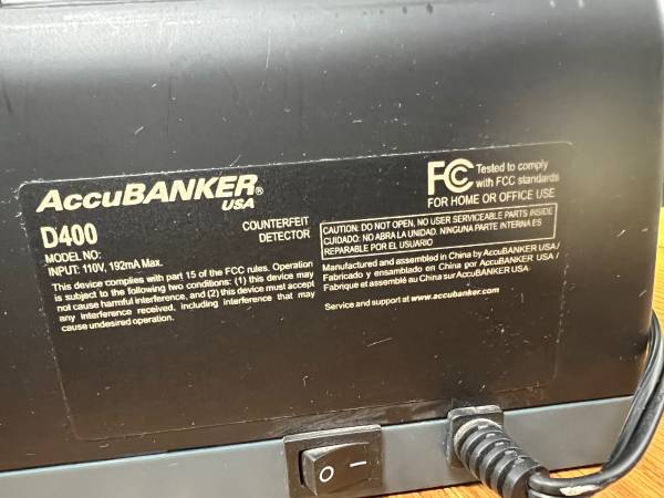 Detector de billetes falsos AccuBanker D400 Insta-verifier - $15 (Reseda)63471472489603123