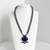 VTG Sterling Silver Heavy Lapis Tibet Chain Pendant Necklace 98gr 5 thumbnail