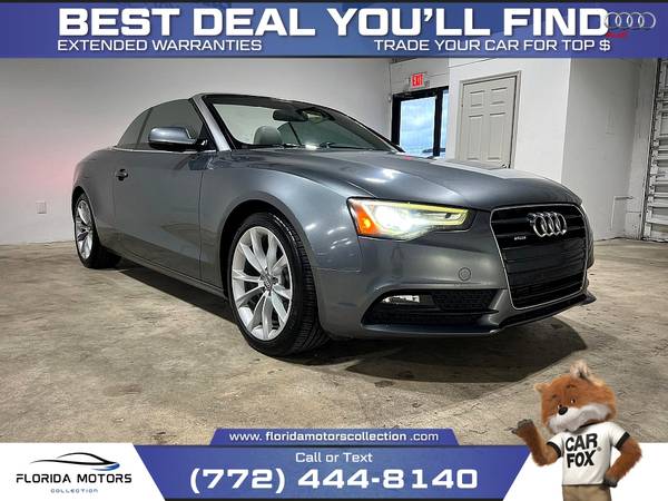 2013 Audi A5 Cabriolet Premium Quattro $165/mo Low Miles - $7,999 ($ 4 YOUR CAR @ Florida Motors Collection)63479597790977121