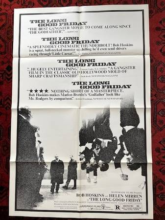 THE LONG GOOD FRIDAY One Sheet Poster. 1980 with Bob Hoskins 1