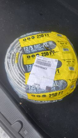 12/3 MC cable. (new) 1
