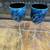 Blue swirl red glass wine glasses 1 thumbnail