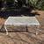 Vintage mid century modern white steel patio coffee table 1 thumbnail