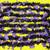 30' Halloween Black Garland with Purple Bats Decor 1 thumbnail