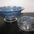 BLUE FLOWER GLASS BOWL & CANDY DISH 1 thumbnail