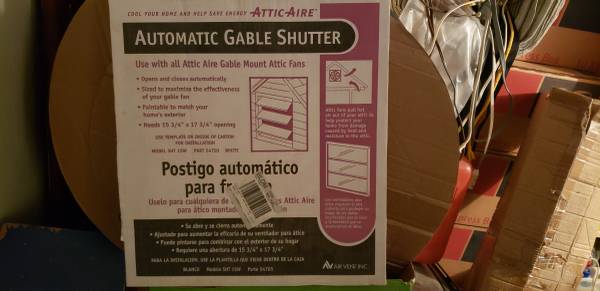 Automatic Gable Shutter 1