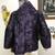 Ladies Purple & Black Paisley Taffeta Dress Blouse/Jacket/Blazer 5 thumbnail