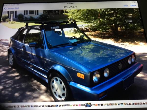 Vw cabriolet 1989 automatic ac 1