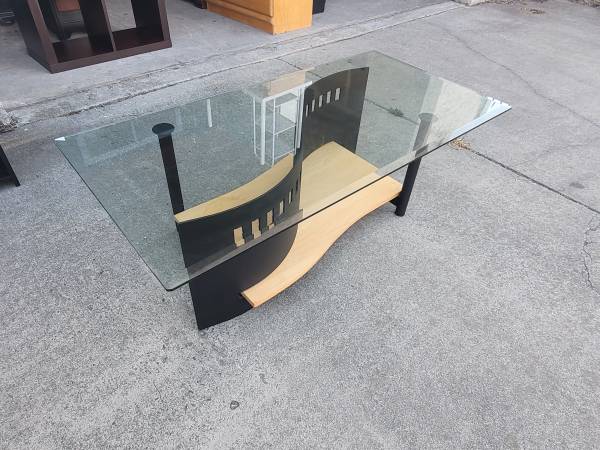 Glass top coffee table 1