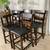 High Pub Dining Table With Display Base & 4 Chairs 10 thumbnail