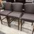3 Brown Stitched Leather Counter Stools 1 thumbnail