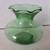Vintage Anchor Hocking Forest Green Glass Vase, 3.5" height 5 thumbnail