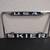 Vintage license plate frame USA skier 2 thumbnail