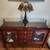 **SERVER BUFFET SIDEBOARD SOLID WOOD 3 DRAW 2 DOOR GLASS TOP** 12 thumbnail