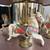 Carousel Shelf With 12 Horses/Cats On Metal Poles 8 thumbnail