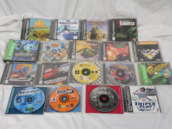 Sony PS1 PlayStation 1 Games- Crash- Frogger + More 1