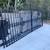 Real Wrought Iron Gate 15’ with hinges Driveway Estate 2 Door 2 thumbnail