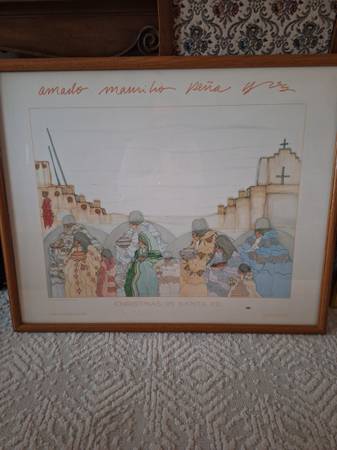 CHRISTMAS IN SANTA FE BY PENA JR. 1982 1