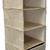 New 4 Tier Hanging Vertical Closet Organizer with Drawer, Beige Twill 3 thumbnail