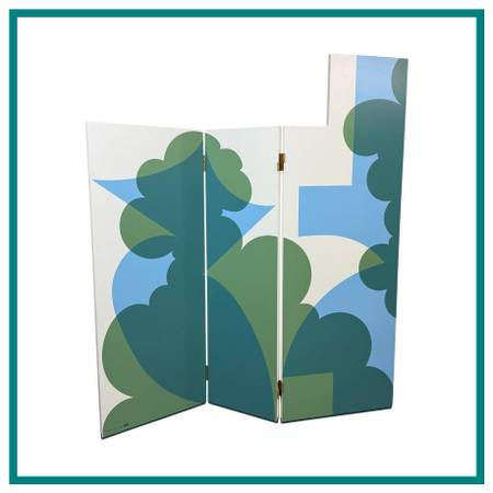 New Giacomo Balla For Cassina Paravento Balla Three Panel Screen 1