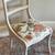 Off white solid wood side writing chair 2 thumbnail