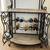 Beautiful wrought iron free standing wine rack 2 thumbnail