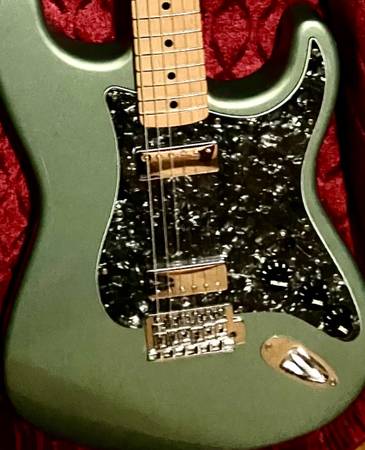 Modded MIM Fender Strat, Plek setup 1