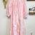 Vintage Pink Satin & Applique Flannel Backed Nightgown - Llise Stevens 1 thumbnail
