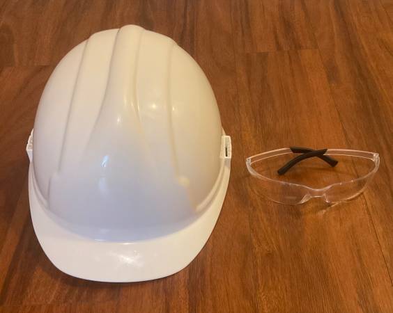 Safety Hat and Goggles 1