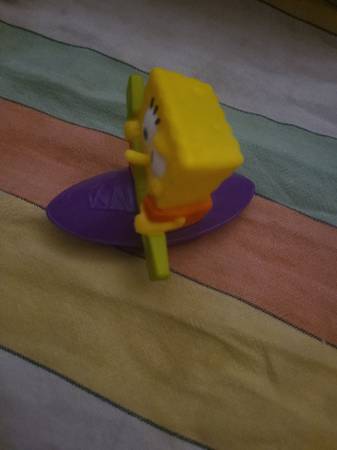 2012 McDonald's SpongeBob SquarePants "SpongeBob Kayaker" Happy Meal toy. 1