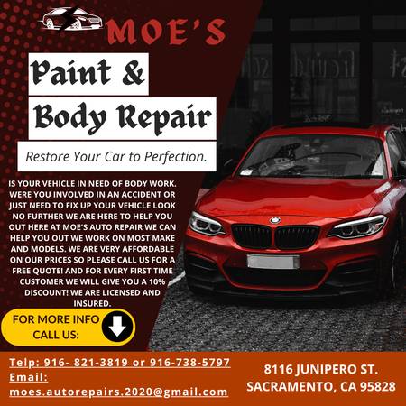 Moe's Auto Body Work 1