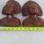 Vintage Klungkung Bali Indonesian Hand Carved Wooden Man & Woman Busts 10 thumbnail