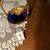 Vintage Moser Bohemian Cobalt Blue Glass Basket- 24K gold gilding 9 thumbnail