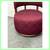 Village West Design Custom Made Swivel Club Chairs In Raspberry 8 thumbnail