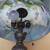 Thomas Kinkade Reverse Painted Glass Lamp Metal Base 12 thumbnail