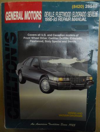 Chilton General Motors Deville/Fleetwood/Eldorado/Seville 1
