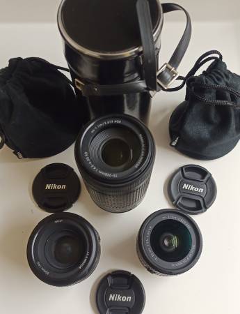 Paquete de 3 lentes Nikon AF/MF (para cámaras Nikon DSLR y SLR) - $300 (Brooklyn)63471377047555121